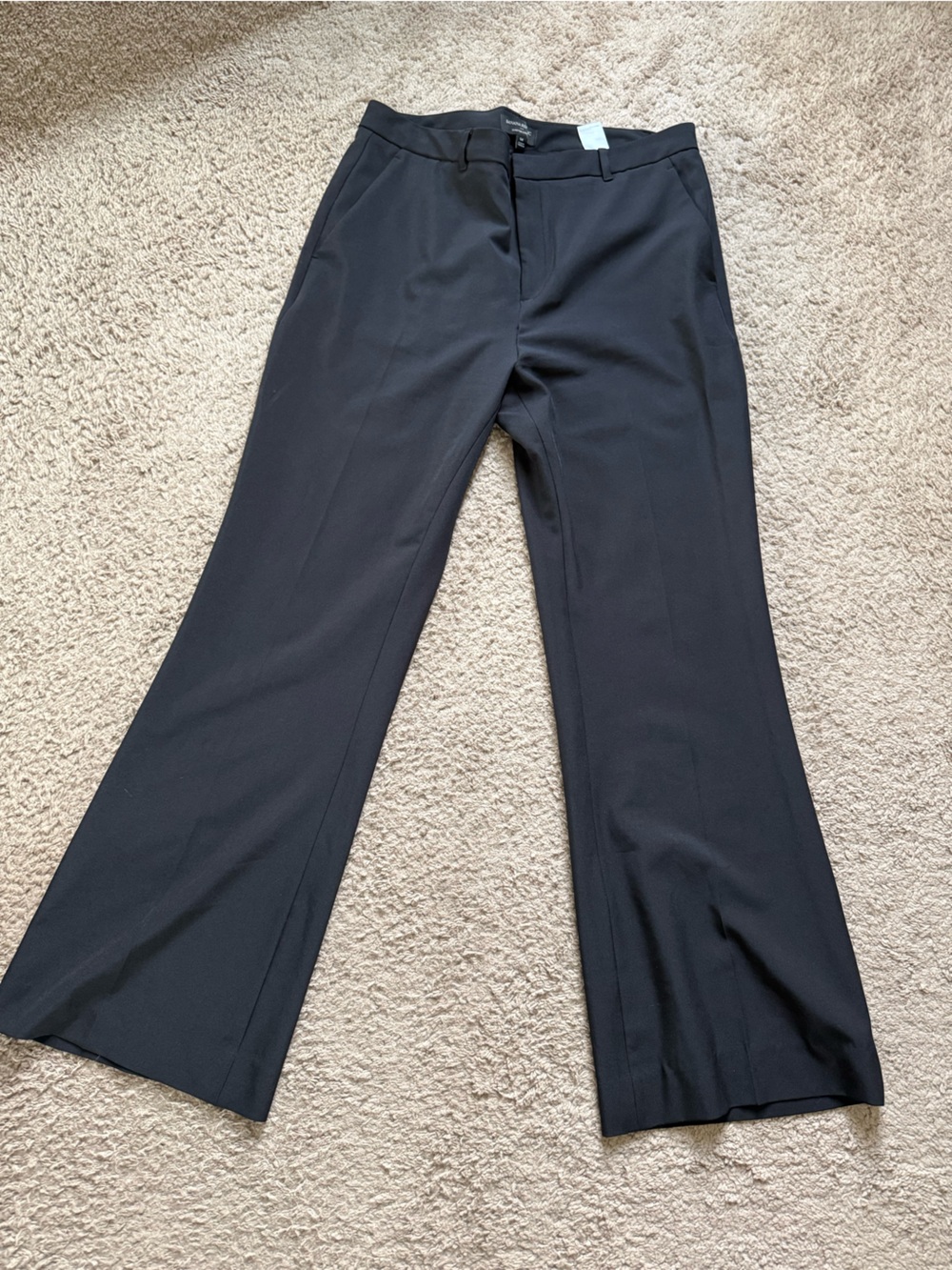Banana Republic Black Studio Sculpt Wide-Leg Dress Pants